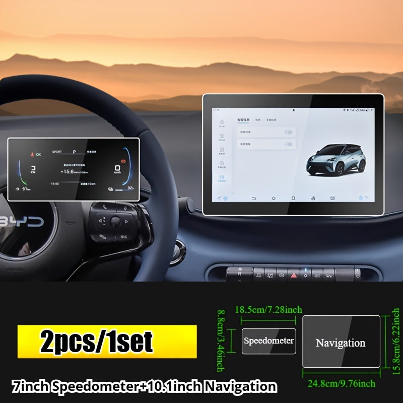 Tempered Glass Screen Protector for Car GPS and Dashboard 7/10.1 Inch