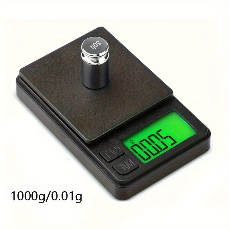 Báscula digital de bolsillo T2, herramienta de pesaje en gramos de precisión, pantalla LCD, función de tara