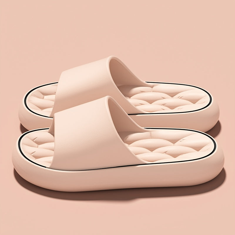 Women's Slip-On EVA Slippers Non-Slip Indoor Outdoor Sandals Black White