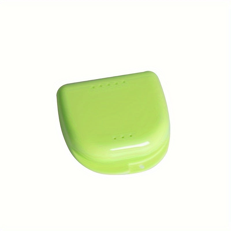 Portable Orthodontic Retainer Case Plastic Storage Box Ventilated for Travel