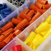 40pcs Electrical Wire Connectors Stainless Steel Spring PVC Flame Retardant Housing