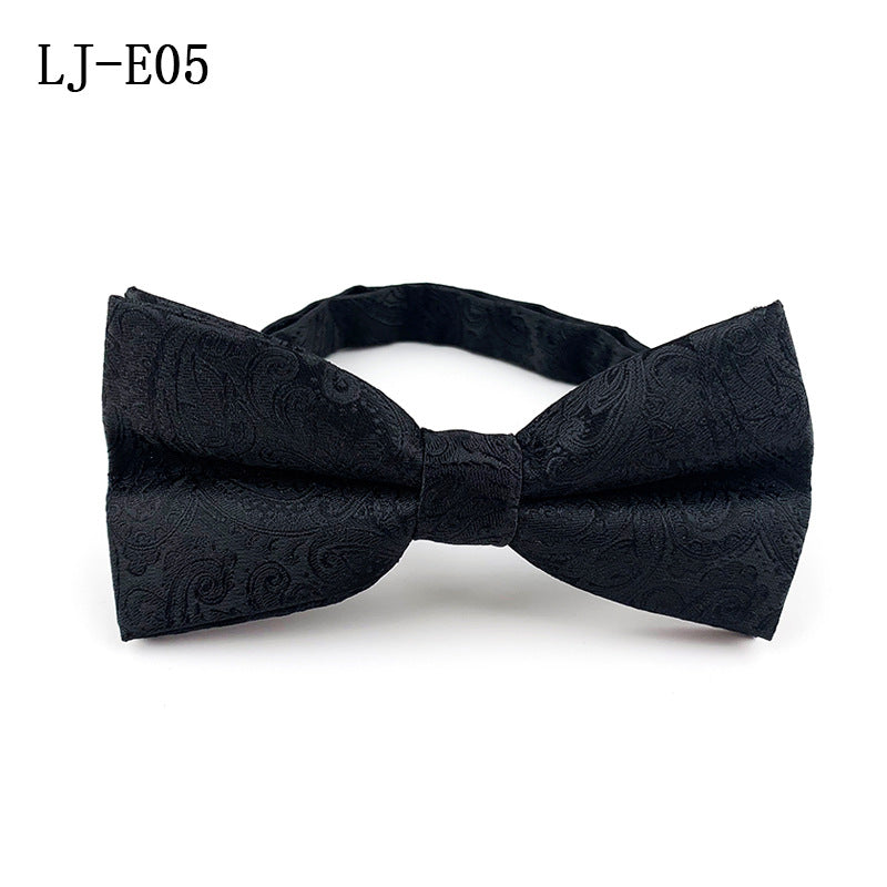 Men's Bow Tie Polyester Jacquard Fabric for Formal Events