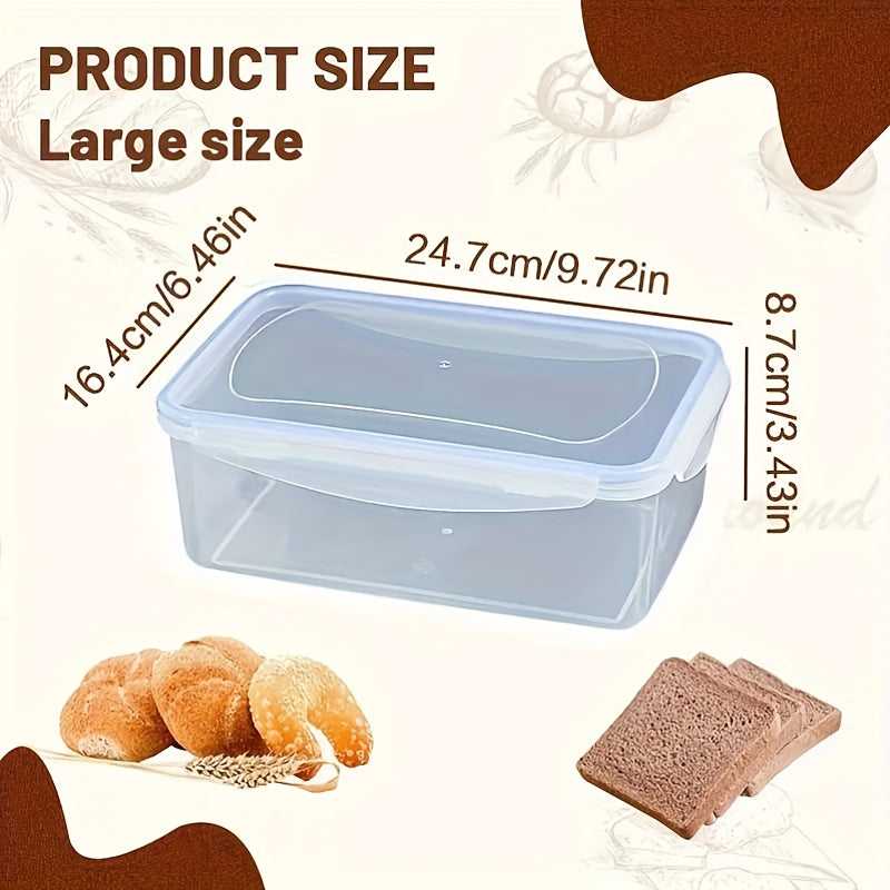 4 Pack Food Storage Containers 2.7L Airtight Reusable Fridge Organizer