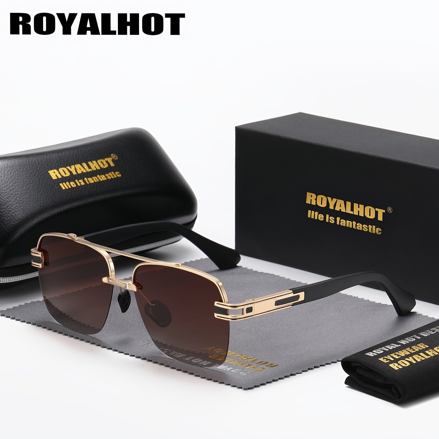 Retro Men's Polarized Metal Driving Sunglasses Unisex Gift Accessory