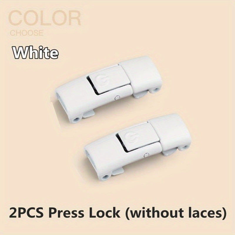 No-Tie Shoe Laces with Metal Buckle for Kids and Adults, Secure Fit