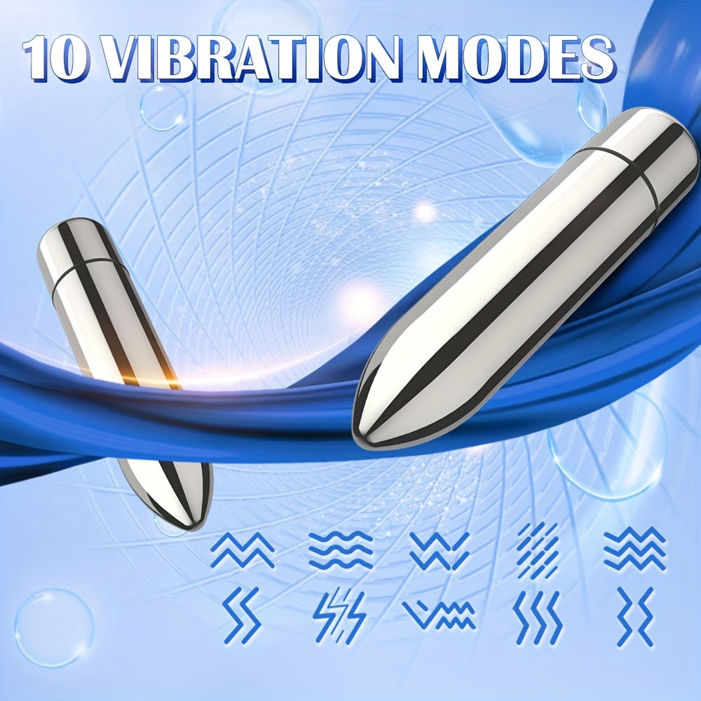 Adult Bullet Vibrator with 10 Vibration Modes Battery Operated