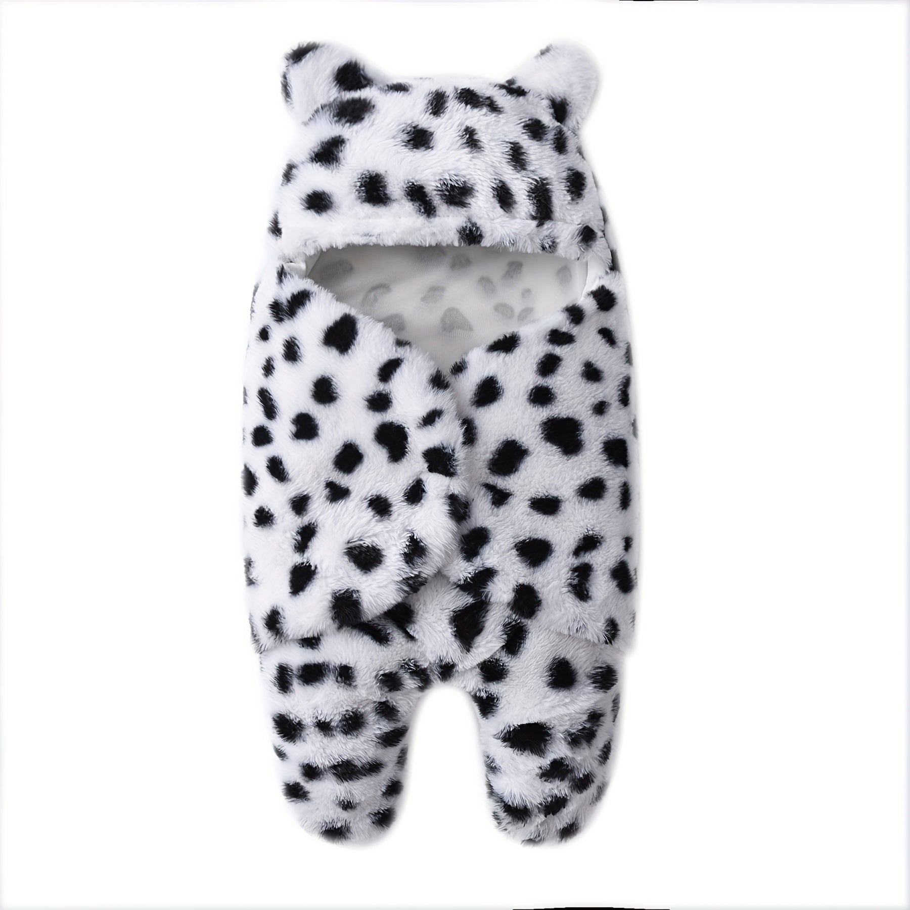 Baby Swaddle Blanket for Newborns Monochrome Black and White Lamb Cartoon Soft Cotton