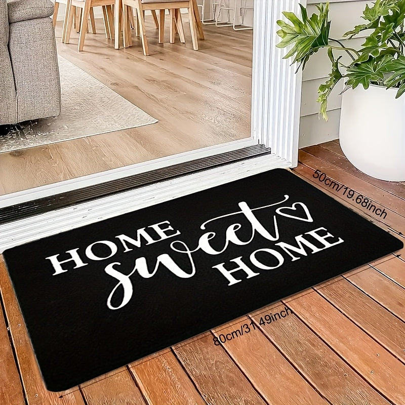 Home Sweet Home Doormat Non-Slip Waterproof Machine Washable Indoor Outdoor