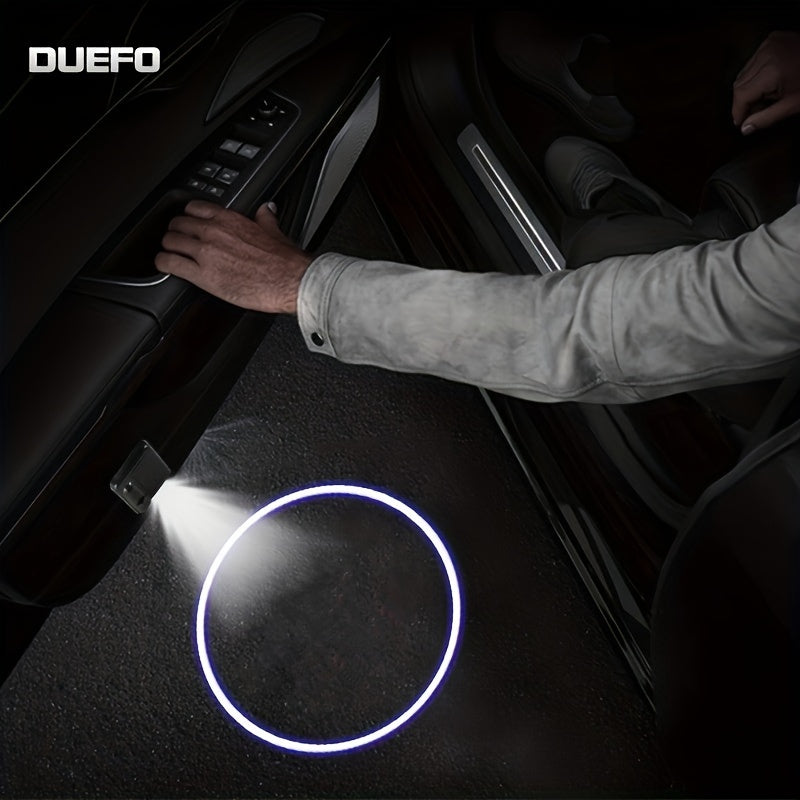 Luz de bienvenida con logotipo de proyector inalámbrico universal para coche