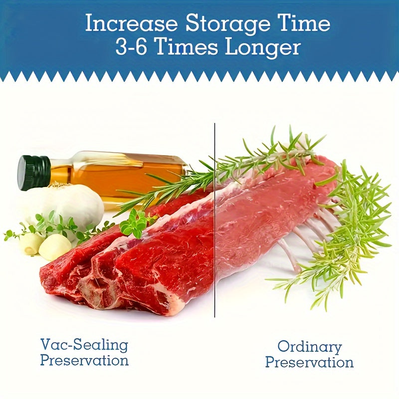 100 bolsas de vacío para alimentos, reutilizables, transparentes para preparación de comidas y almacenamiento