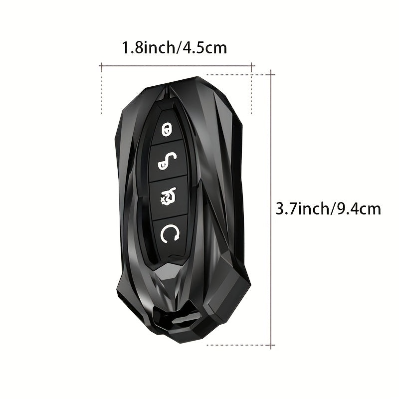 Universal Car Remote Key Case Cover Shell for Sedan SUV Black Durable Protectant