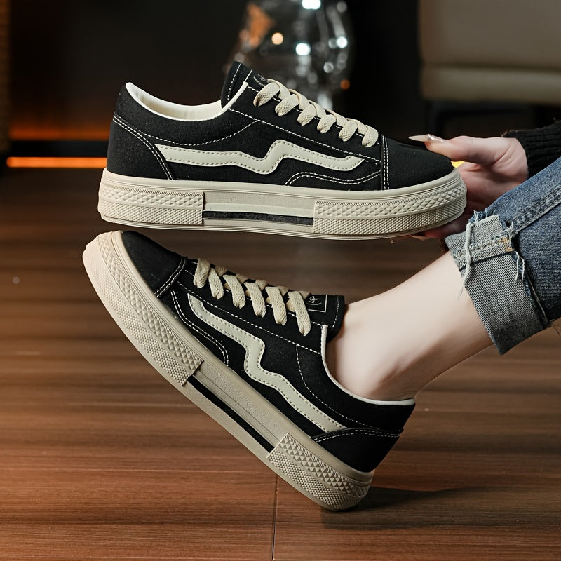 Women's Canvas Sneakers Spring Summer Breathable Low-Top Casual Shoes All-Season