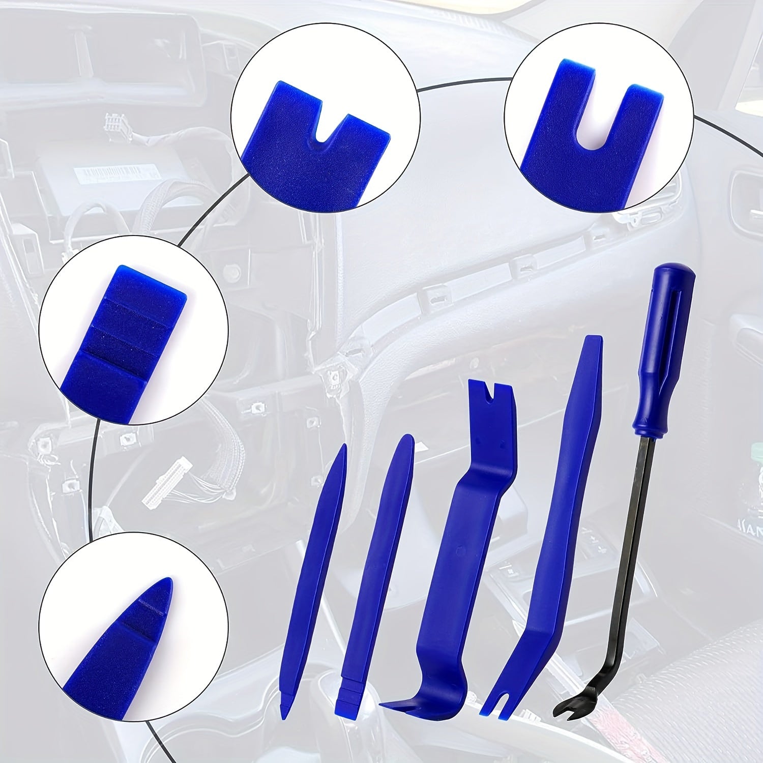 5Pcs Plastic Trim Removal Tools Auto Door Panel Radio Disassembly Kit