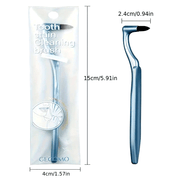 Manual Tooth Stain Removal Brush for Adults with Ergonomic L-Shaped Head