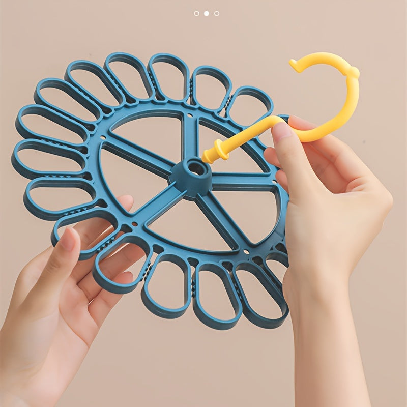 Clothes Drying Clip with 20 Holes Indoor Outdoor Windproof for Underwear Socks