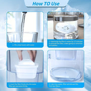 Brita® Marella® Jug va Brita® Kettle bilan mos keladigan 1, 3 yoki 6 ta suv filtr kartochkalarini oling. Brita® Maxtra+® va Maxtra Pro® uchun ushbu almashtirish filtrlar ifloslantiruvchi moddalarni samarali ravishda kamaytiradi va o'rnatish juda oson.
