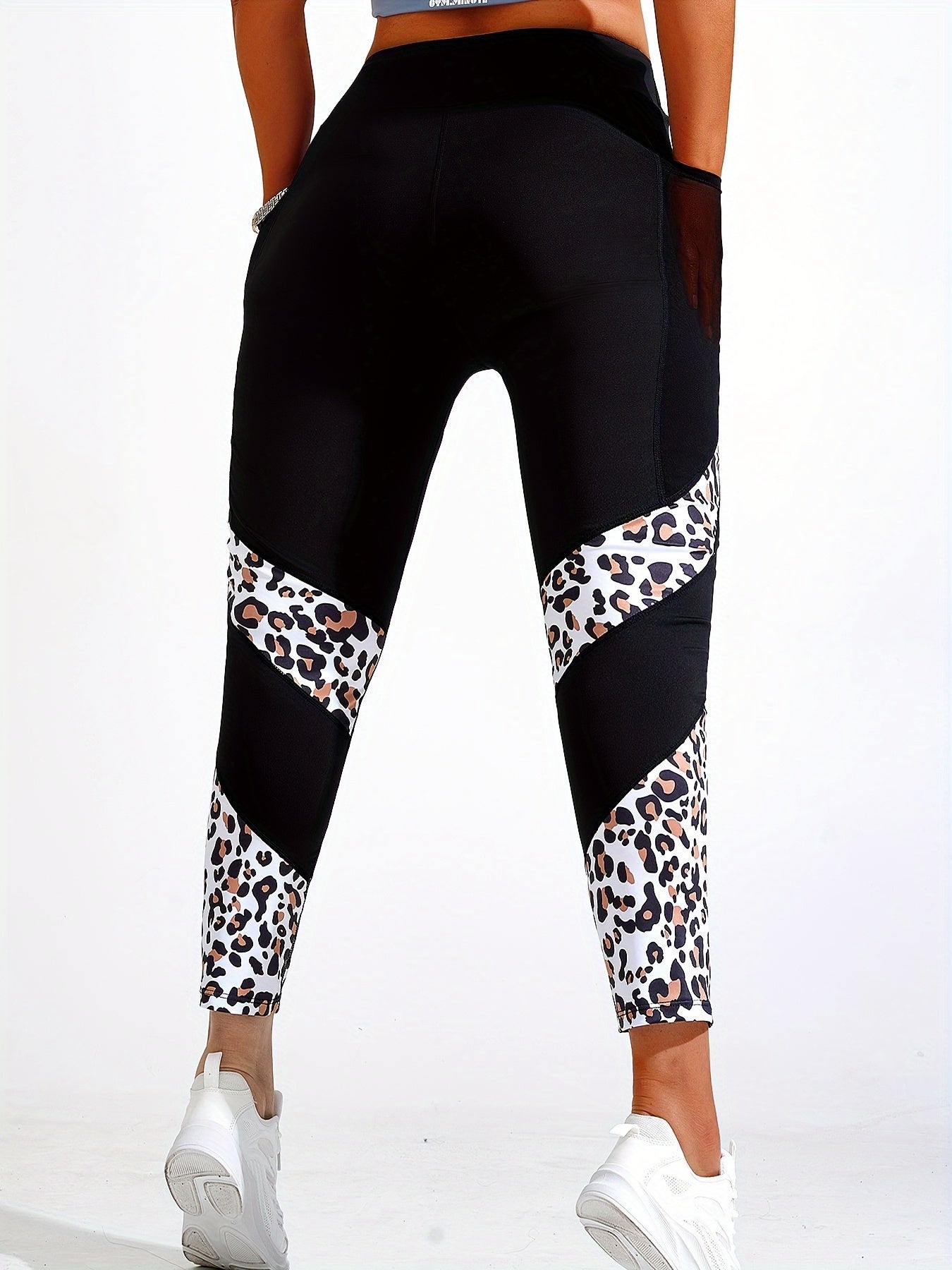 Женские леггинсы для йоги больших размеров с карманами, эластичные, непрозрачные, спортивная одежда