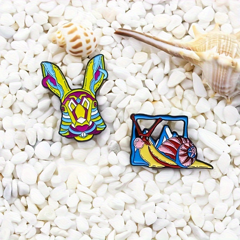 Enamel Animal Brooch Pins Set Cartoon Theme Cute Jewelry Accessories for Clothing Bags Hats