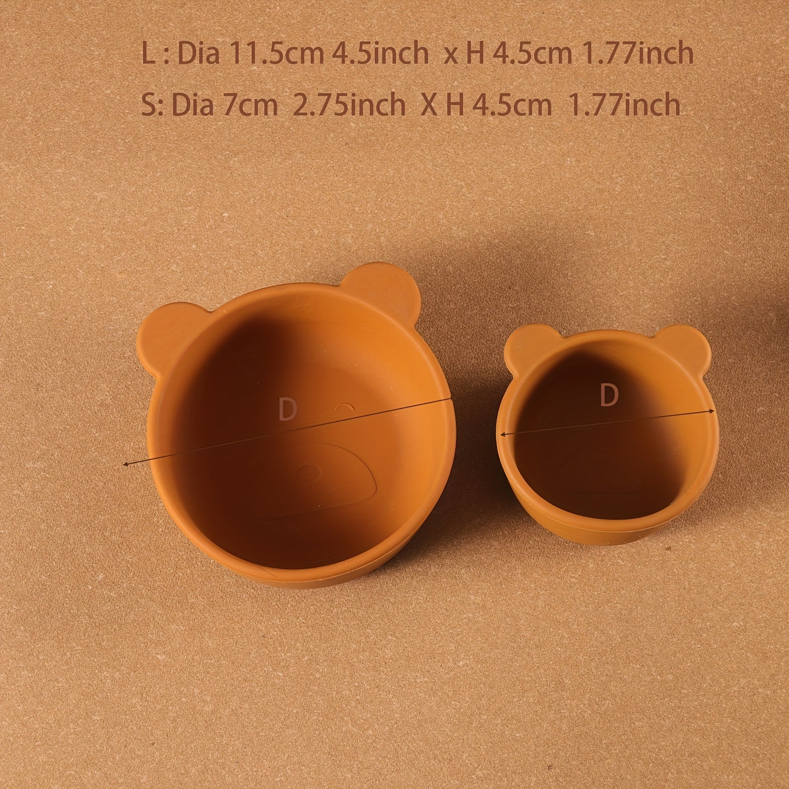 Kids Silicone Feeding Set with Bear-Shaped and Snack Bowls BPA-Free Food-Grade Safe