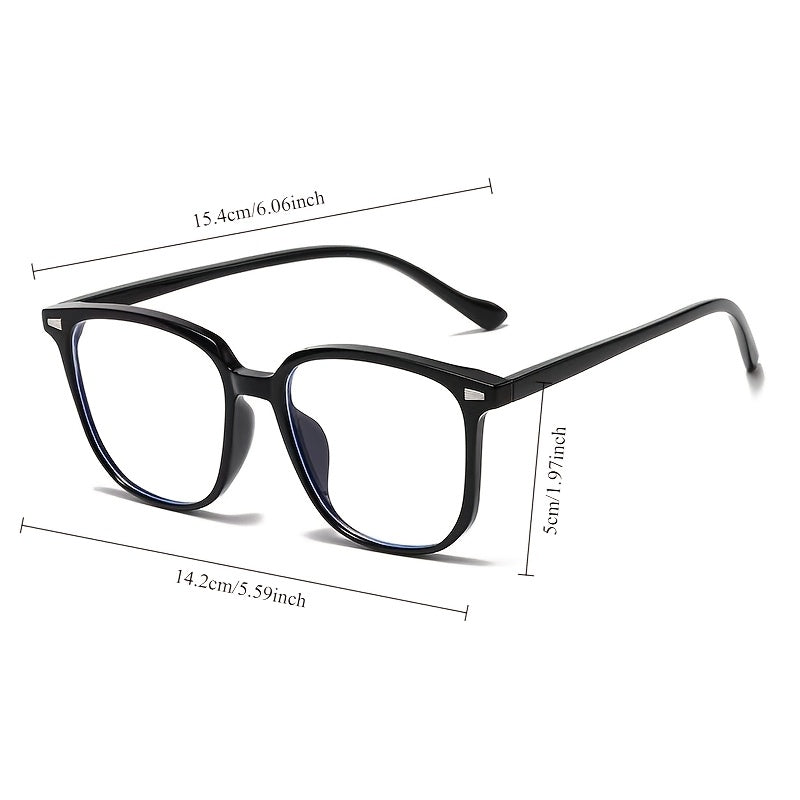 Unisex PC Frame Glasses with Clear Polycarbonate Lenses and Gradient Design