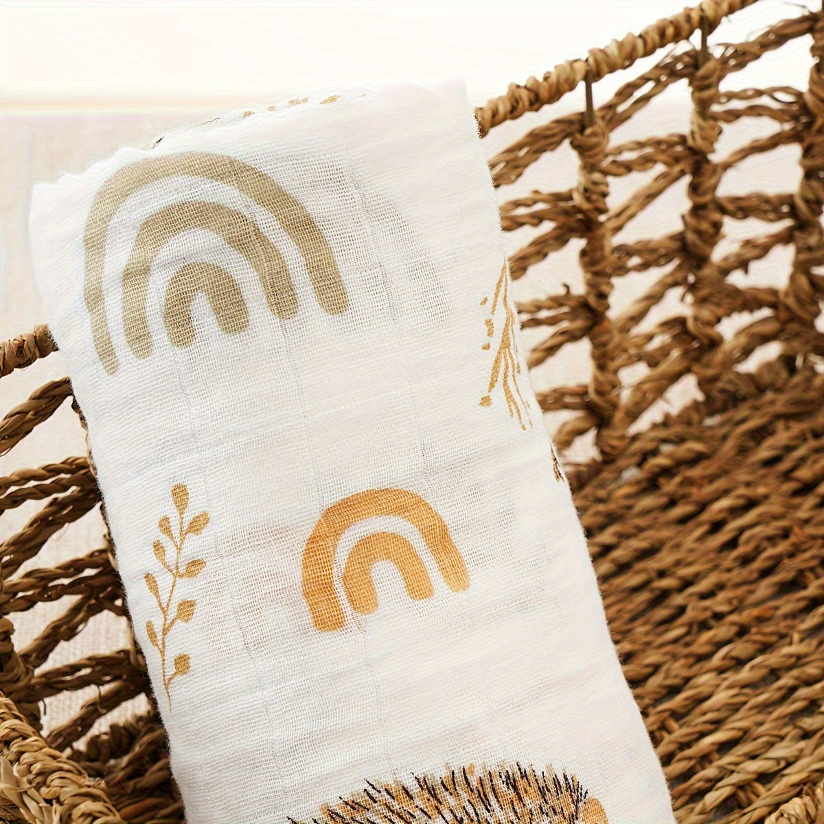 Printed Muslin Cotton Baby Blankets for Home and Travel
