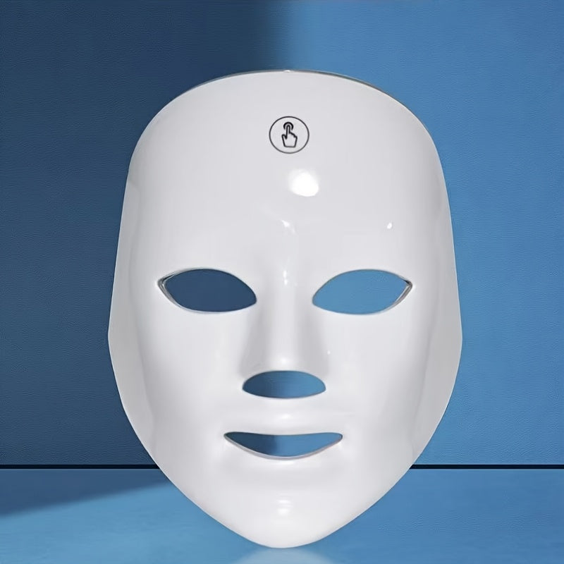 7-Color LED Facial Mask Wireless Rechargeable Skin Rejuvenation Device for Home and Salon