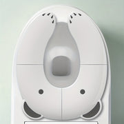 Children's Folding Travel Toilet Seat for Toddlers with Non-Slip Silicone and Built-In Buckle