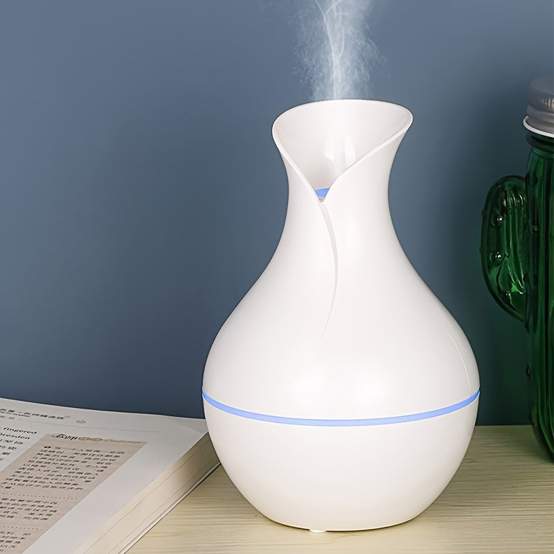 Ultrasonic Air Humidifier with Essential Oil Diffuser 7 Color LED Quiet Mini Cold Mist for Office Bedroom