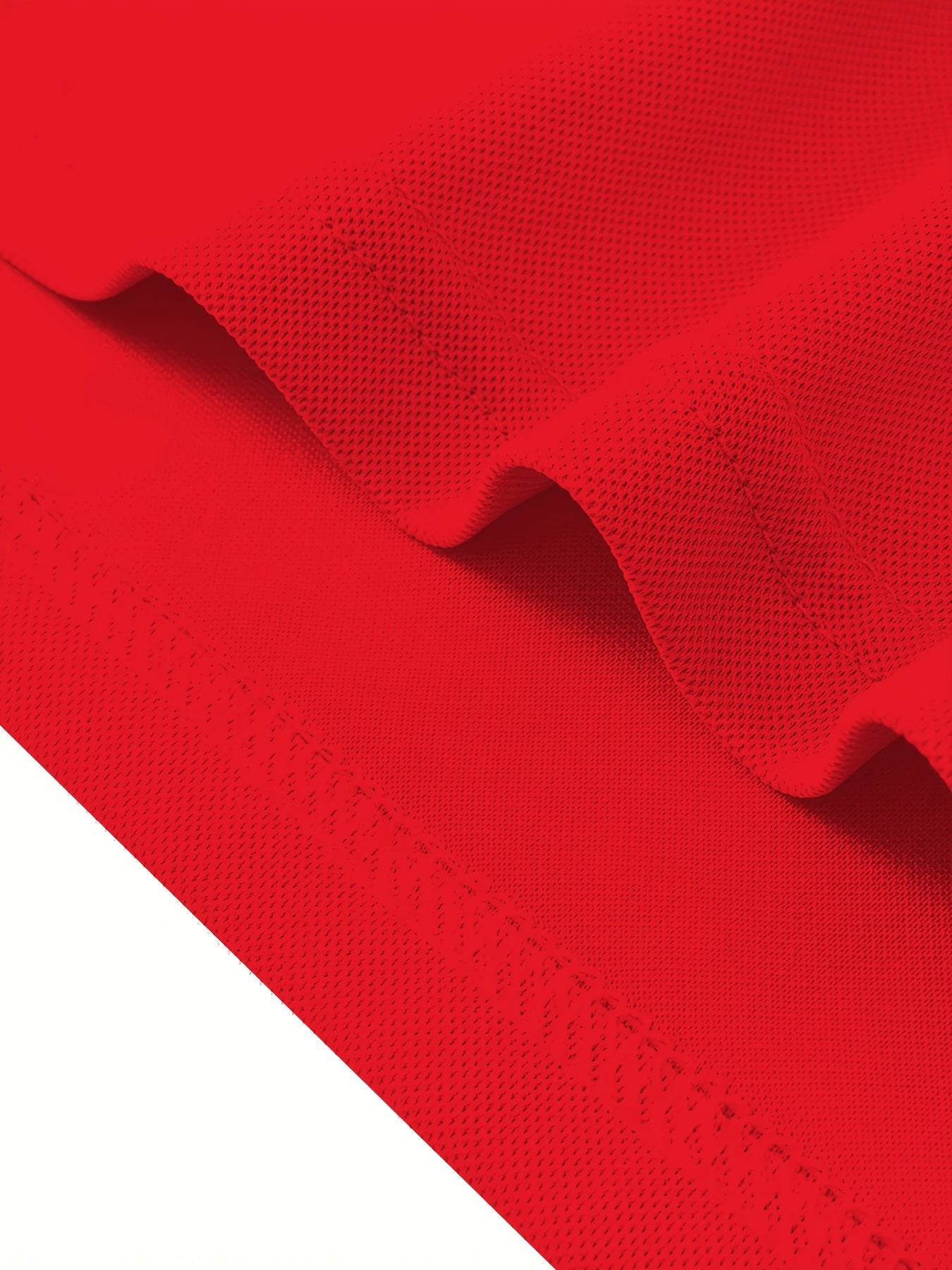 Men's Polyester Solid Color Polo Shirt with Button Casual Business Style