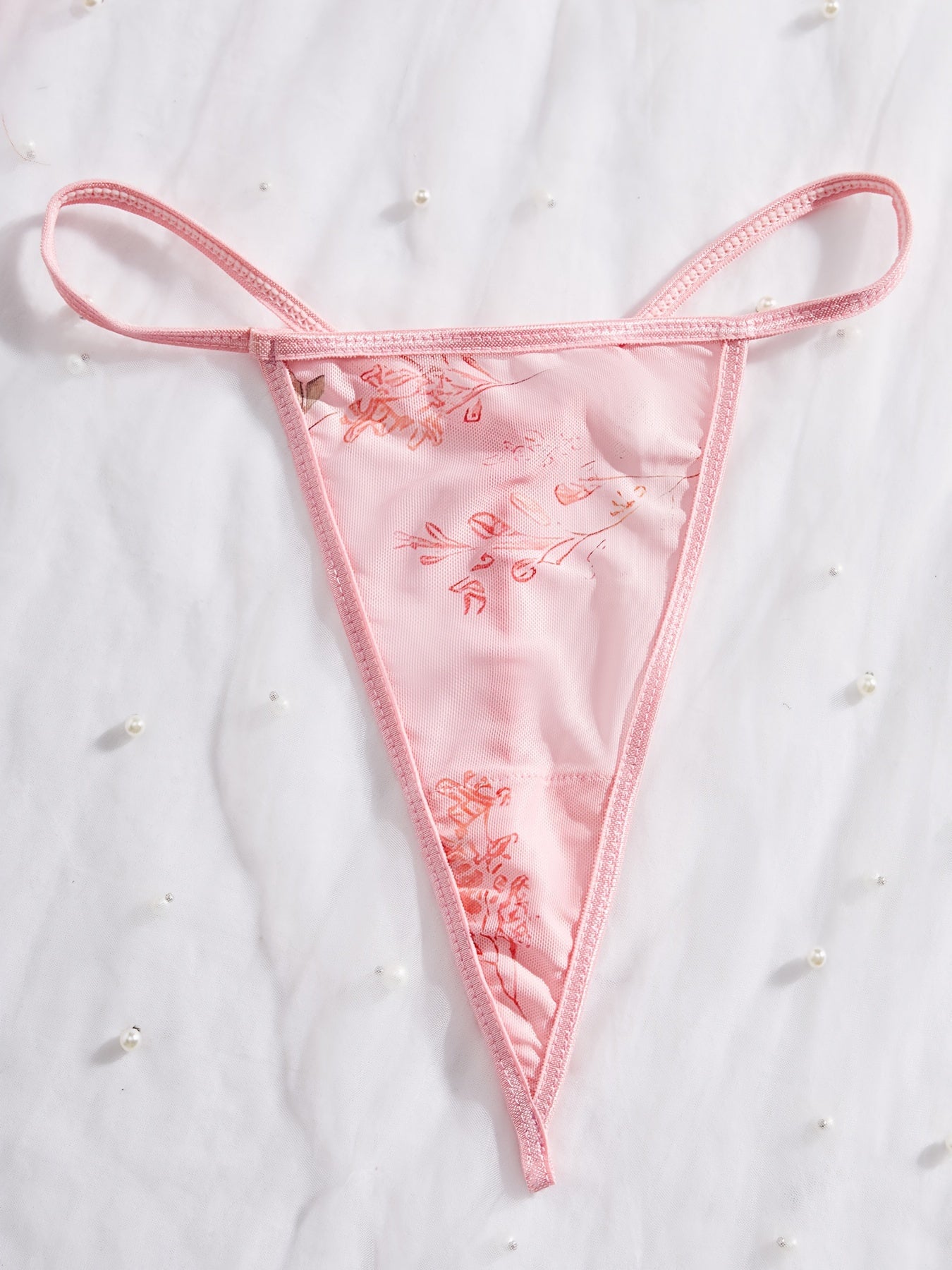 Кружевной бабидолл комплект нижнего белья с бантиком - полупрозрачная, эластичная ткань для женщин.