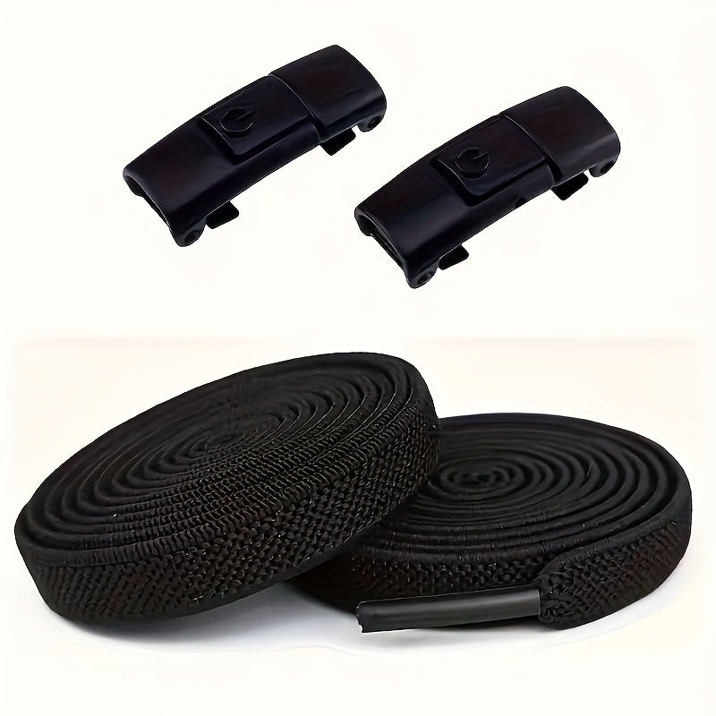 Unisex Polyester Sports Shoelaces Set 4 Pairs Adjustable Lightweight