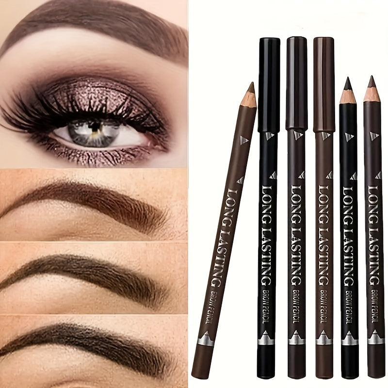 Waterproof Eyebrow Pencil for All Skin Types Long-Lasting Smudge-Proof