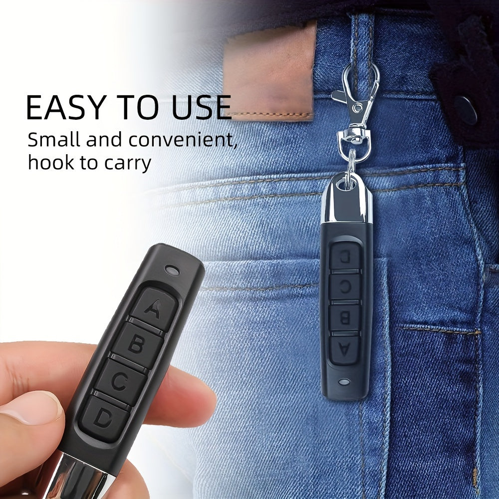 2pcs 433.92MHz Universal Garage Door Remote Control 4-Channel Wireless Key Fob
