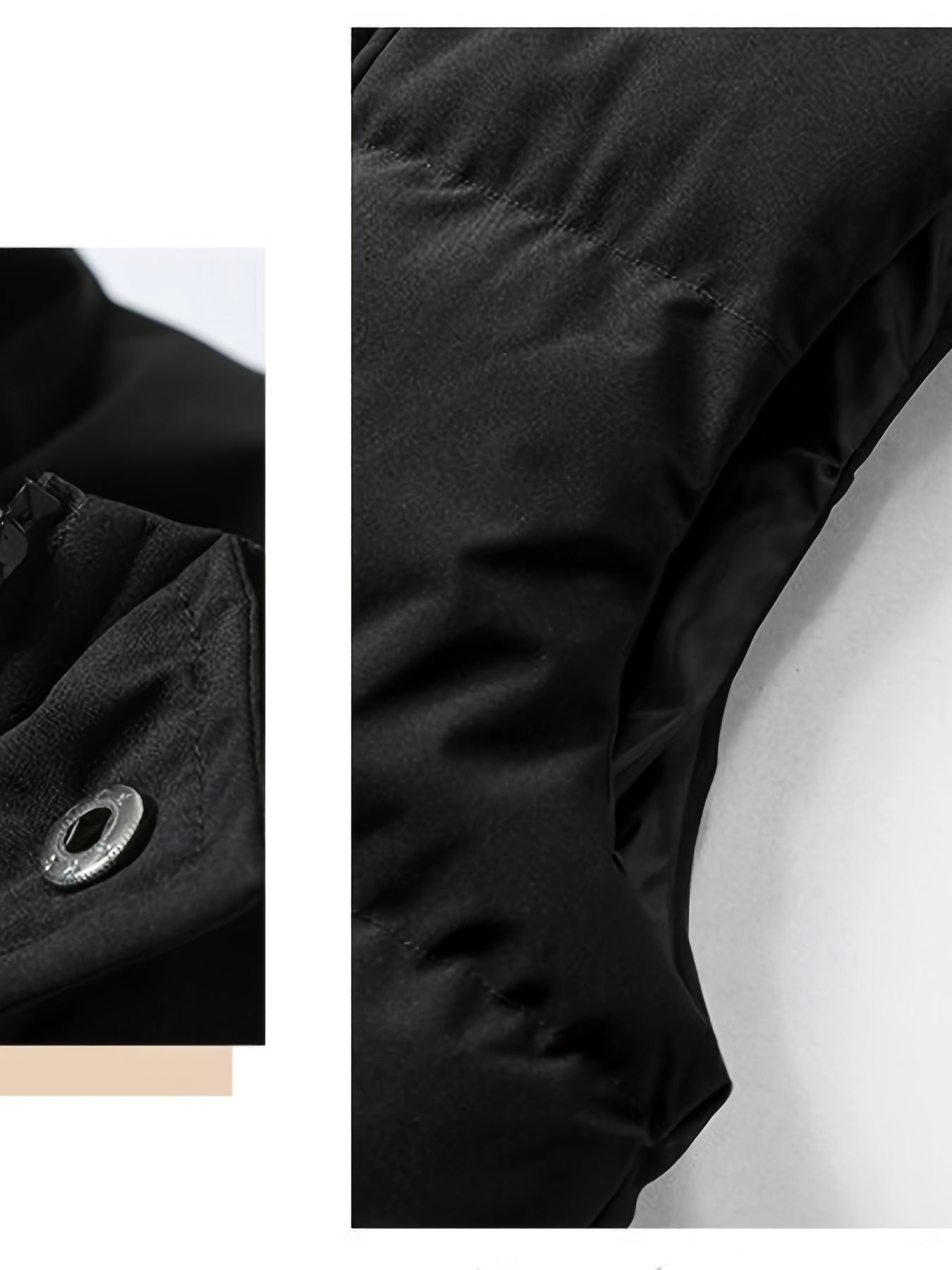 Men's Warm Puffer Vest with Pockets for Hiking Outdoor Fall Polyester Filled Regular Fit