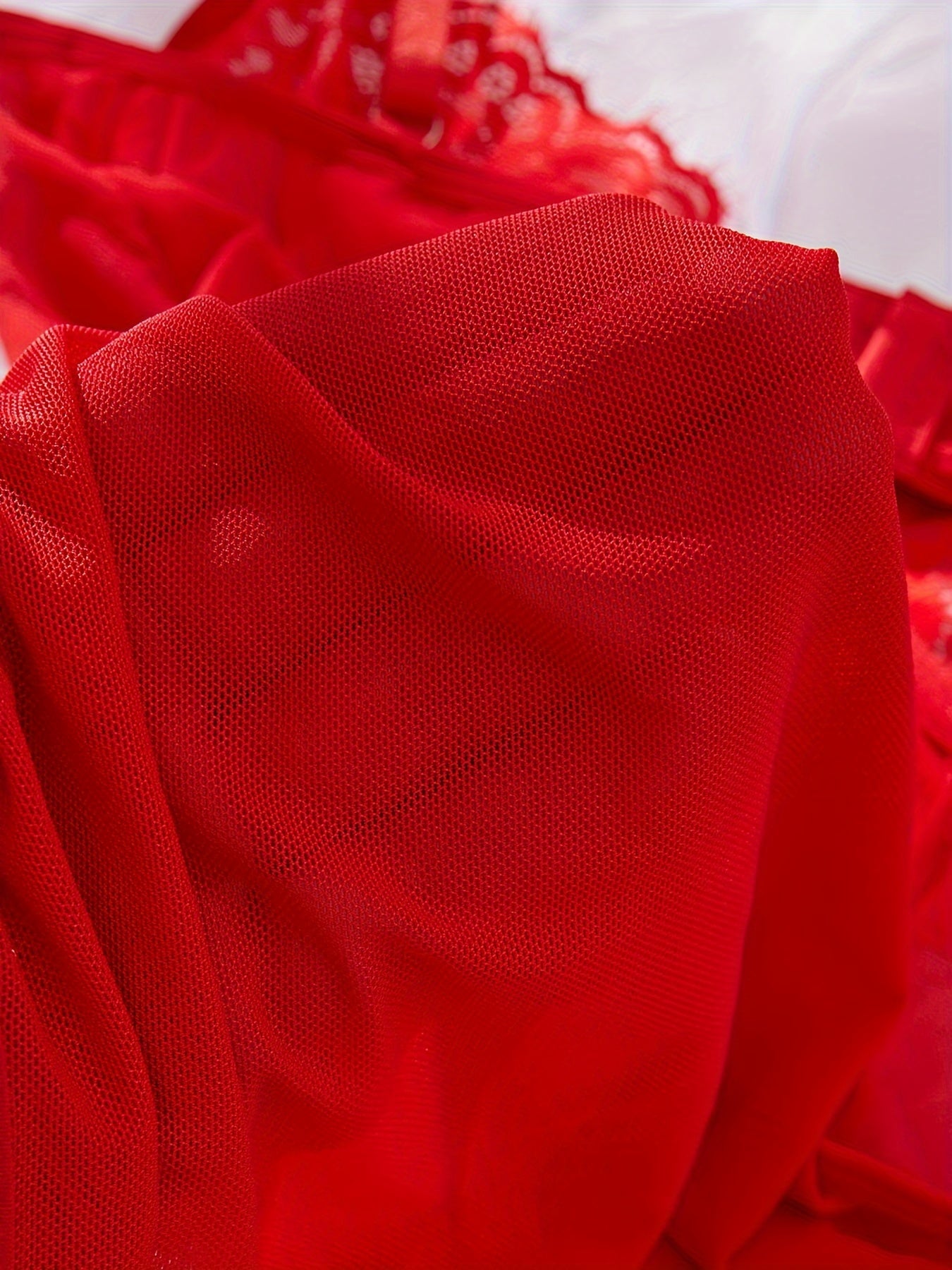 Women's Lace Pajama Set Soft Sleepwear with Adjustable Straps