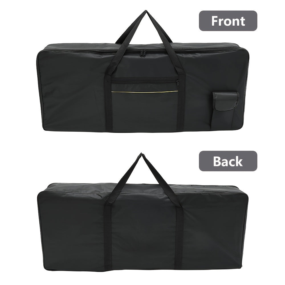 61-Key Waterproof Oxford Cloth Keyboard Bag with Carrying Handle for Piano and Electronic Organ Storage and Travel