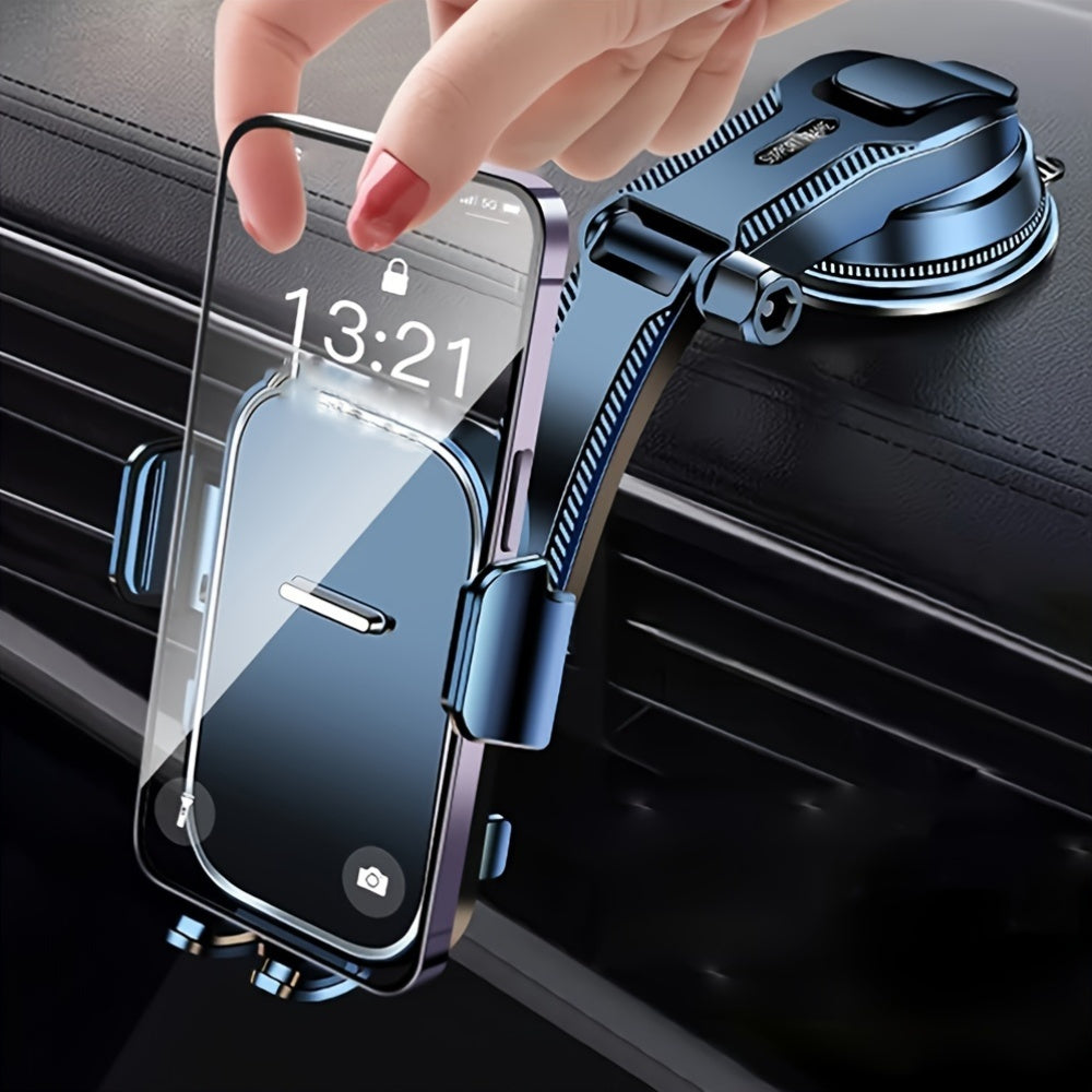 Universal Car Dashboard Mount for Smartphones, ABS Material, Waterproof, Adjustable