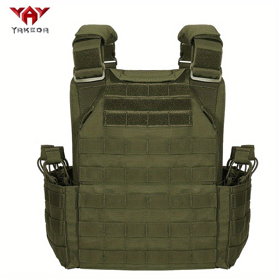 Tactical Training Vest for Adults Breathable Tear-Resistant Polyester Expandable Outdoor Sports Black