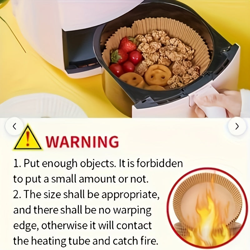 100-Piece Square Air Fryer Disposable Paper Liners Oil-Proof Water-Proof Baking Roasting Microwave