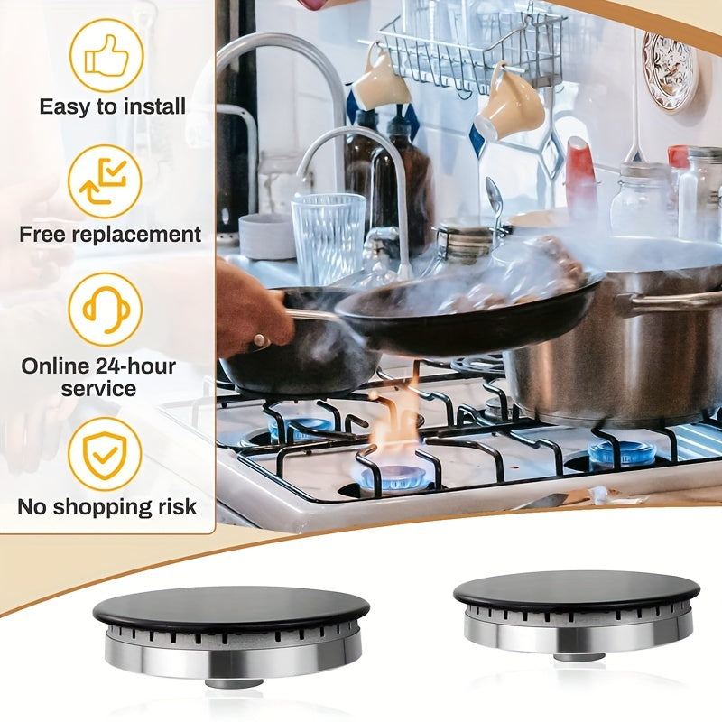 Set of 4 Gas Stove Burner Covers for Built-In Stoves 55mm 75mm 100mm