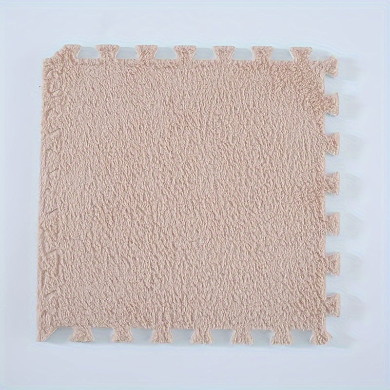 Set of 6 Plush Puzzle Rugs 29.97cm Soft Washable Customizable for Bedroom Living Room