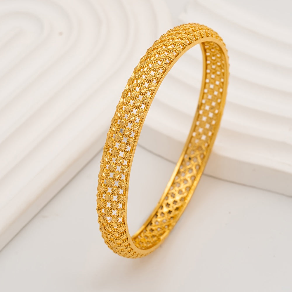 Women’s 2-Piece Bangle Set Non-Plated Alloy Jewelry for Daily Wear and Gifting