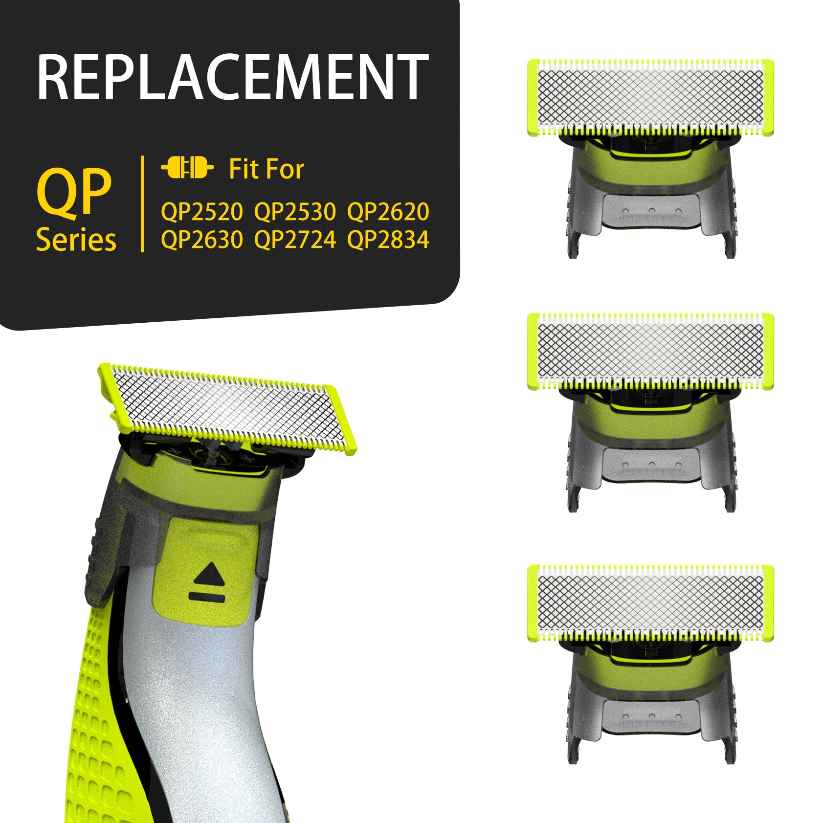 Replacement Gray Blades for QP2520 QP2530 QP2620 QP2630 QP2724 QP2834