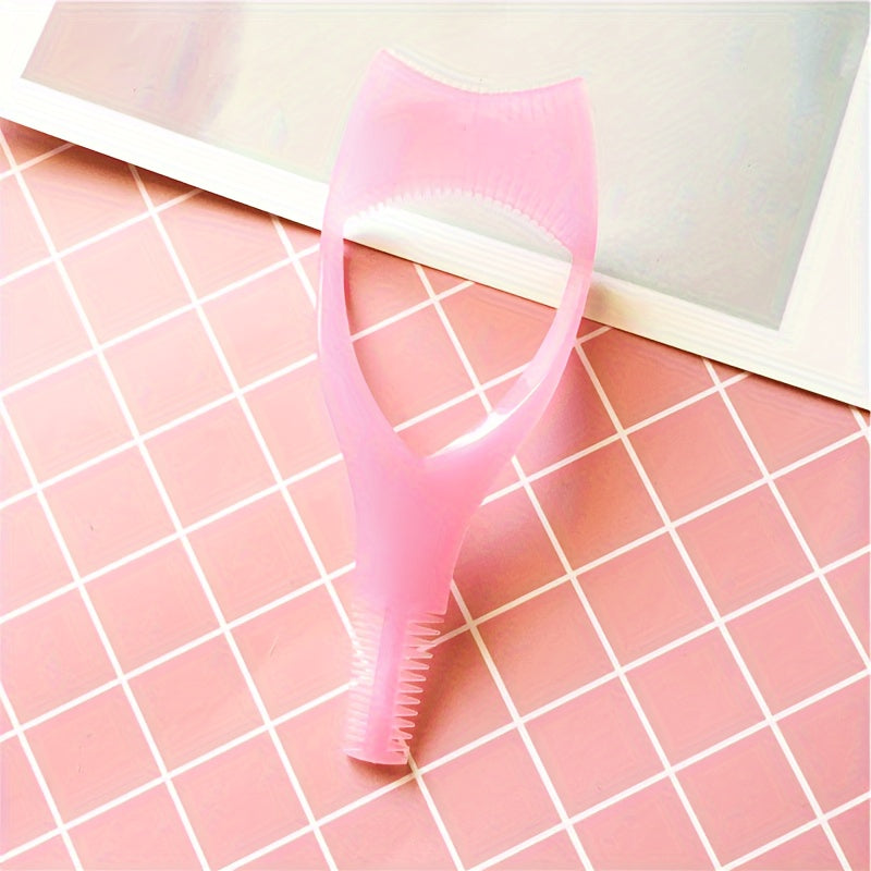 Female Eyelash Makeup Guard Set with Comb, Upper and Lower Eyelash Applicator