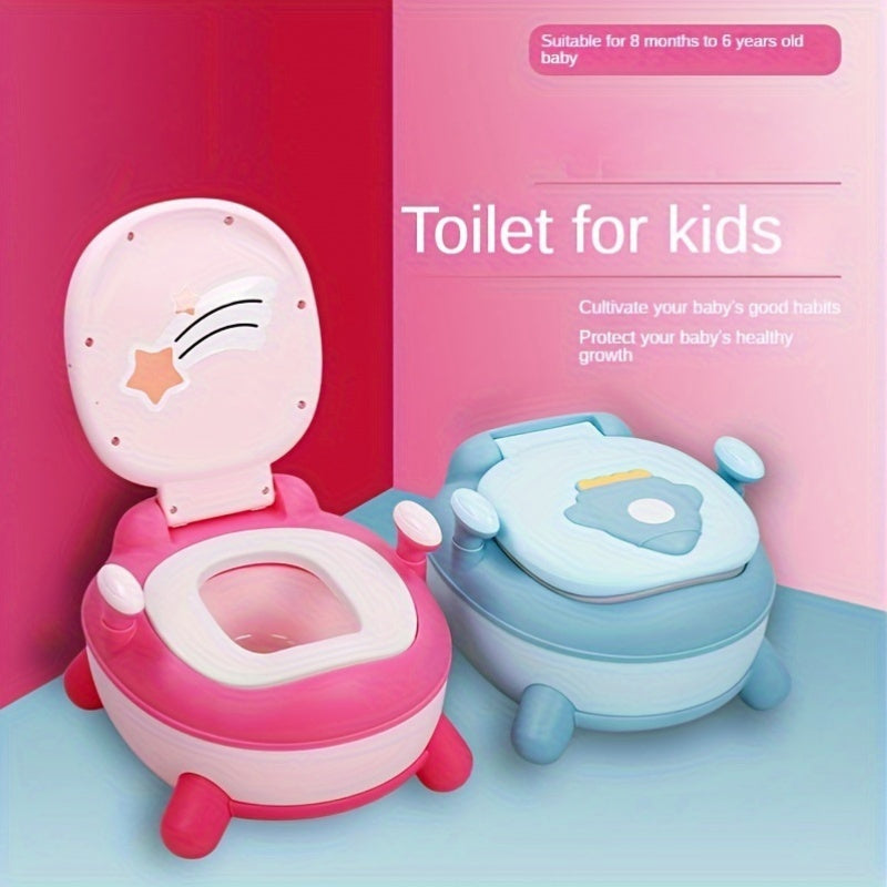 Kids Potty Chair for Toddlers 8 Months to 6 Years Rocket Pattern Plastic Safe PP