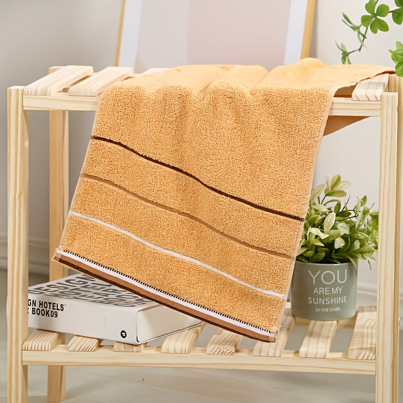 3-Piece Polyester Towel Set Woven Soft Absorbent Quick-Dry Bathroom Kitchen