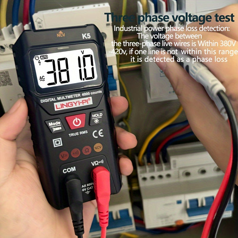 Digital Multimeter 4000V AC/DC Voltage Resistance Tester Auto Manual High Precision