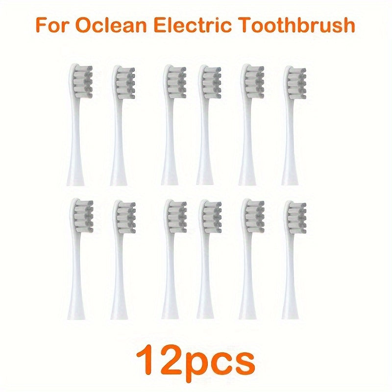 Elektr tish cho'tkalar uchun 12 dona yumshoq DuPont bristle almashtirish tish cho'tkasi boshliqlar