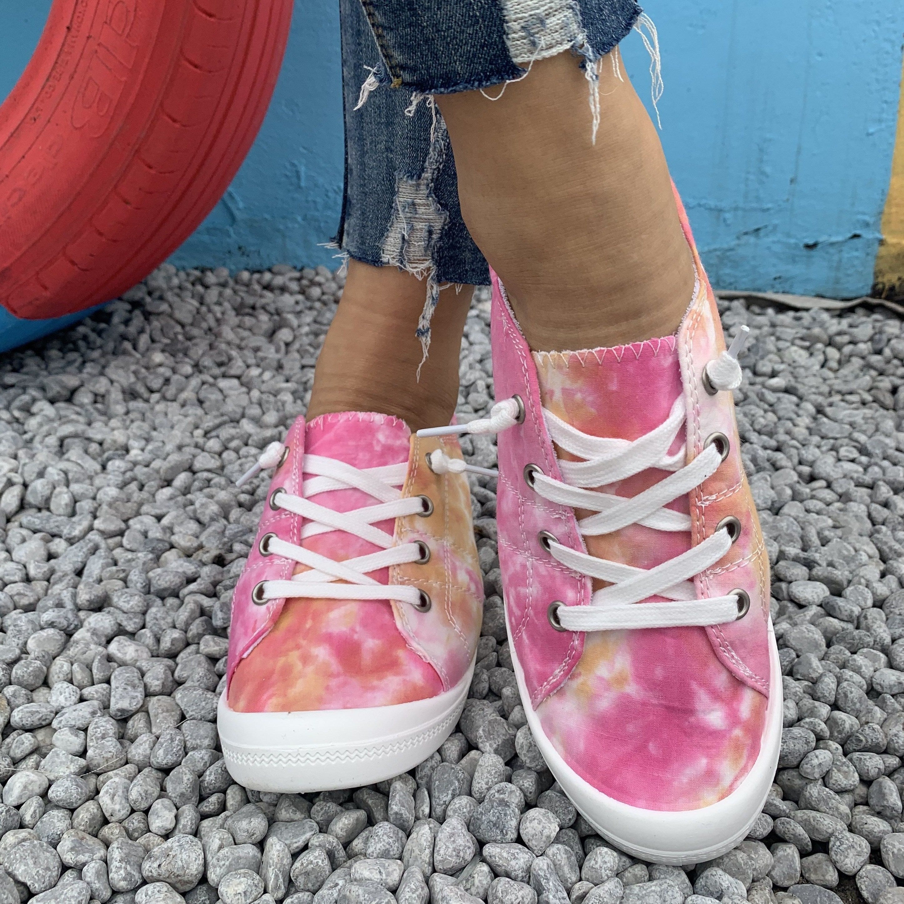 Women's Casual Flat Slides with Soft Sole and Fabric Upper