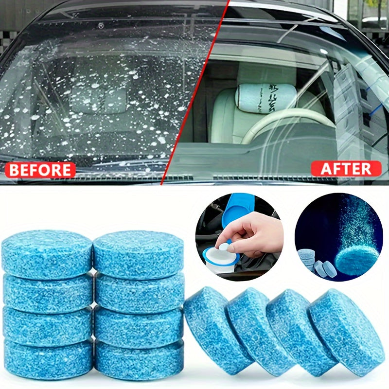 Tabletas limpiadoras de cristales para coche, concentradas, efervescentes, para limpiaparabrisas, pack de 20, 30 o 50, para todas las estaciones